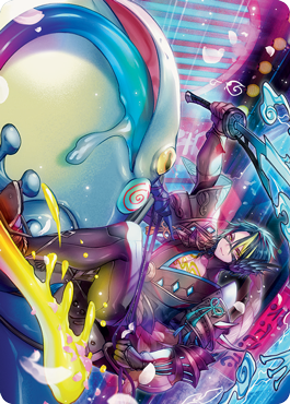 Tatsunari, Toad Rider Art Card [Kamigawa: Neon Dynasty Art Series] | Gear Gaming Bentonville