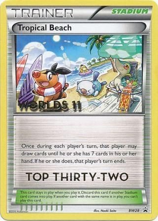 Tropical Beach (BW28) (Top 32) [Black & White: Black Star Promos] | Gear Gaming Bentonville