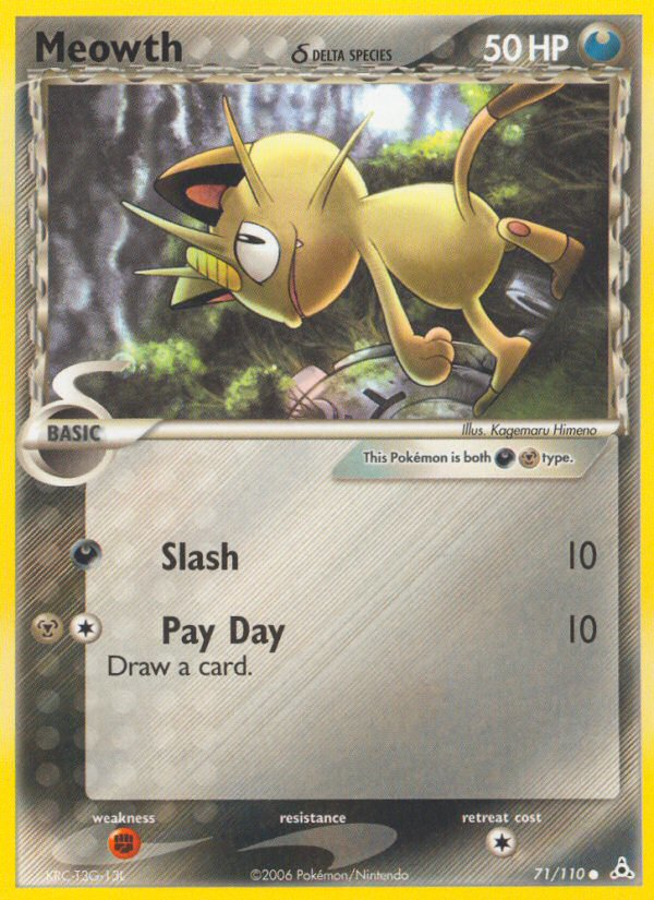 Meowth (71/110) (Delta Species) [EX: Holon Phantoms] | Gear Gaming Bentonville