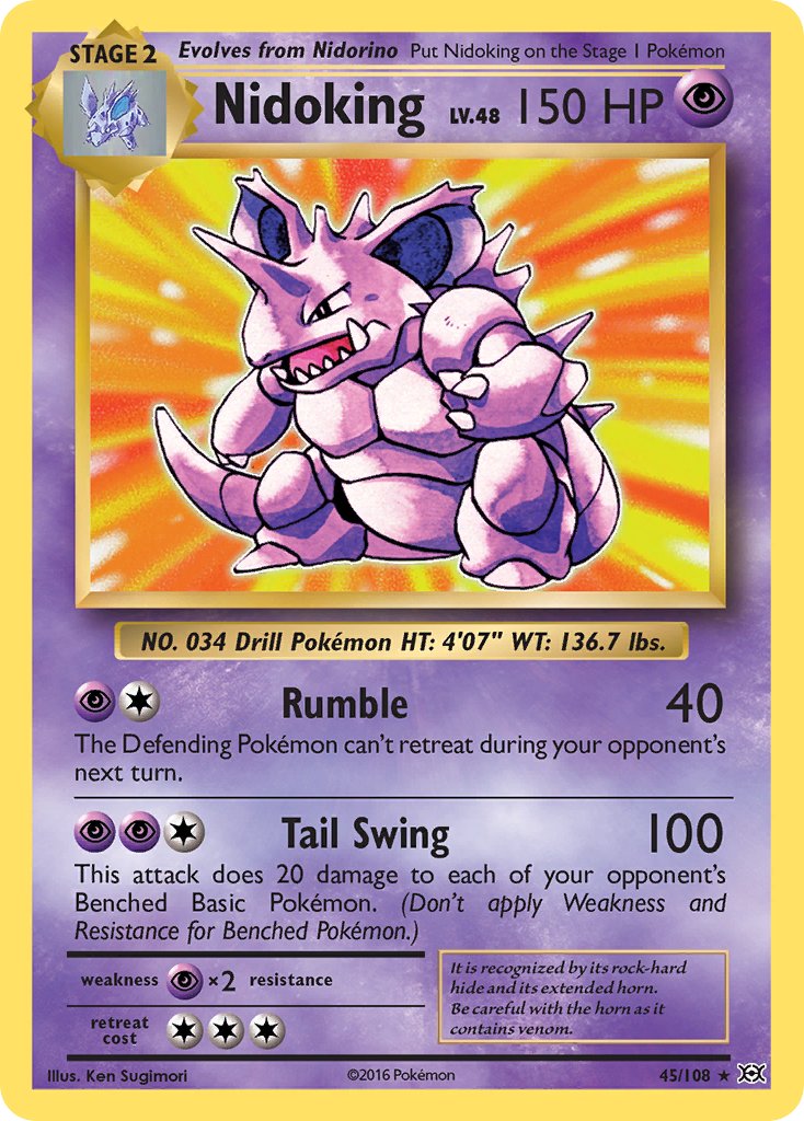 Nidoking (45/108) (Theme Deck Exclusive) [XY: Evolutions] | Gear Gaming Bentonville