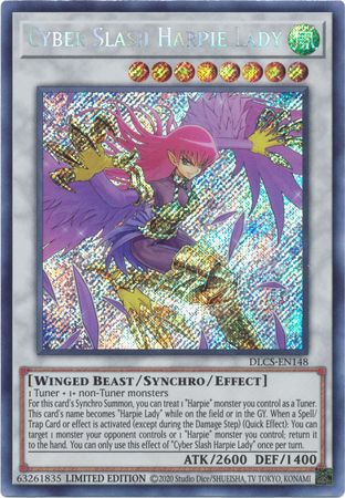 Cyber Slash Harpie Lady [DLCS-EN148] Secret Rare | Gear Gaming Bentonville