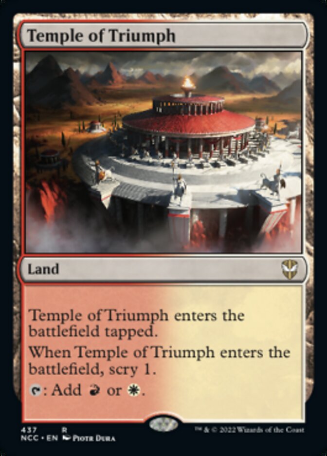 Temple of Triumph [Streets of New Capenna Commander] | Gear Gaming Bentonville