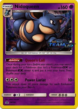 Nidoqueen (SM160) (Staff) [Sun & Moon: Black Star Promos] | Gear Gaming Bentonville