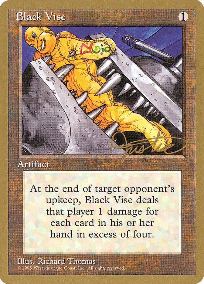 Black Vise (Mark Justice) [Pro Tour Collector Set] | Gear Gaming Bentonville