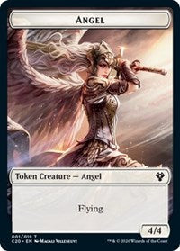 Angel // Elemental (010) Double-sided Token [Commander 2020 Tokens] | Gear Gaming Bentonville