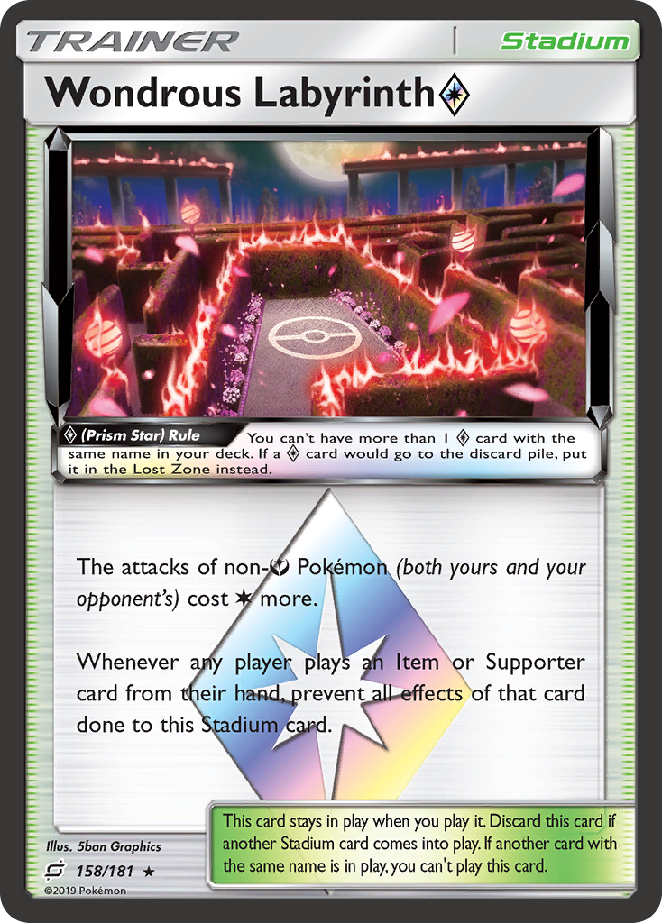 Wondrous Labyrinth (158/181) (Prism Star) [Sun & Moon: Team Up] | Gear Gaming Bentonville