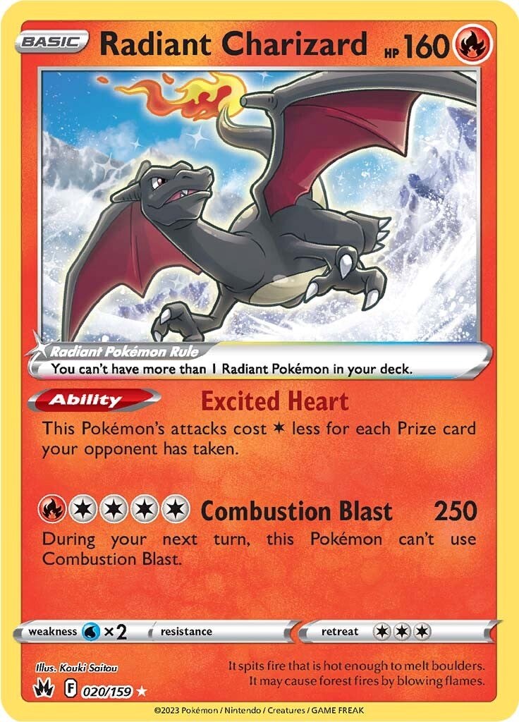 Radiant Charizard (020/159) [Sword & Shield: Crown Zenith] | Gear Gaming Bentonville