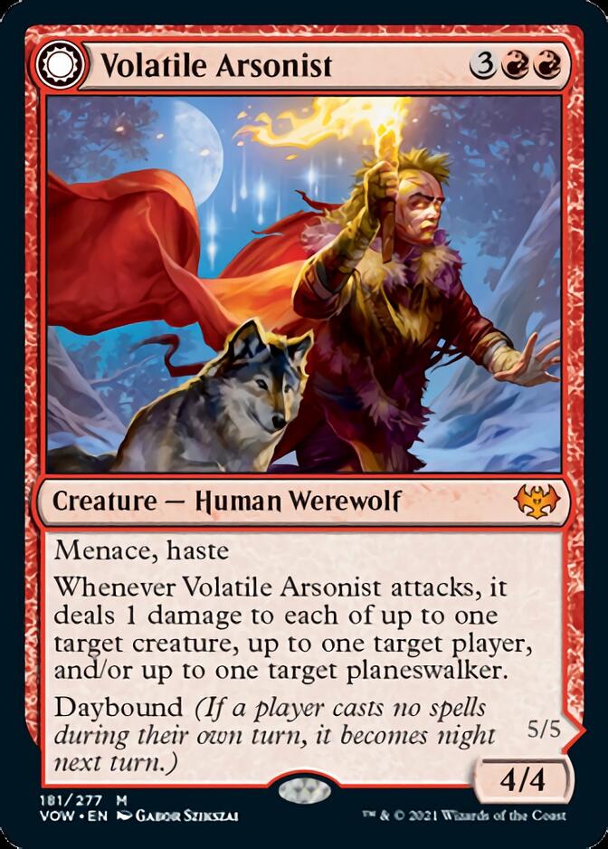 Volatile Arsonist // Dire-Strain Anarchist [Innistrad: Crimson Vow] | Gear Gaming Bentonville