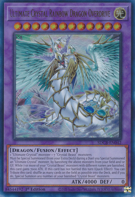 Ultimate Crystal Rainbow Dragon Overdrive [SDCB-EN042] Ultra Rare | Gear Gaming Bentonville