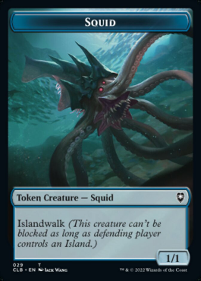 Squid // Copy Double-sided Token [Commander Legends: Battle for Baldur's Gate Tokens] | Gear Gaming Bentonville