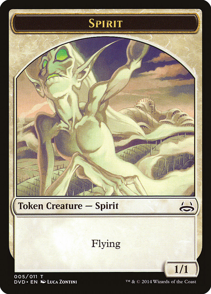 Spirit Token (Divine vs. Demonic) [Duel Decks Anthology Tokens] | Gear Gaming Bentonville