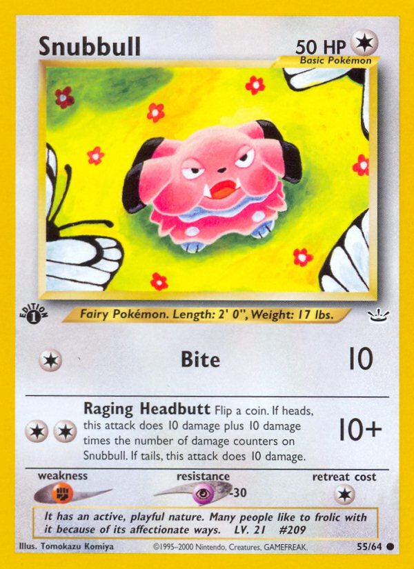 Snubbull (55/64) [Neo Revelation 1st Edition] | Gear Gaming Bentonville