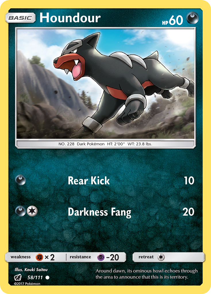 Houndour (58/111) [Sun & Moon: Crimson Invasion] | Gear Gaming Bentonville