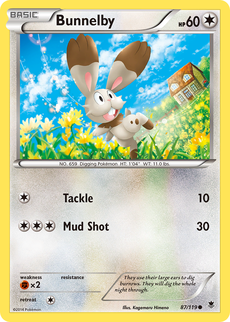 Bunnelby (87/119) [XY: Phantom Forces] | Gear Gaming Bentonville