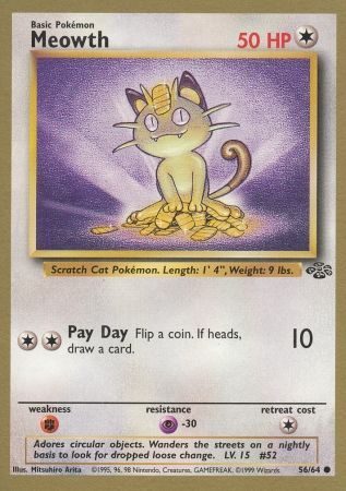 Meowth (56/64) (Gold Bordered Promo) [Jungle Unlimited] | Gear Gaming Bentonville