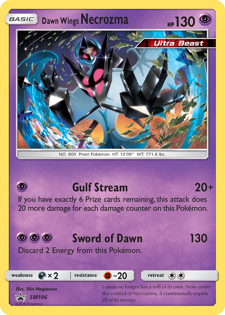 Dawn Wings Necrozma (SM106) [Sun & Moon: Black Star Promos] | Gear Gaming Bentonville