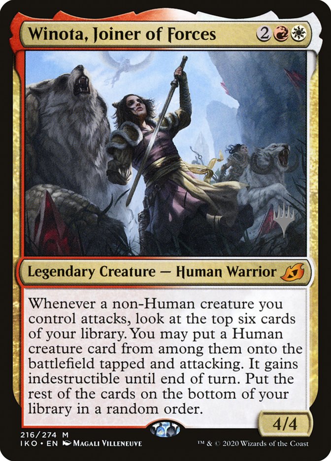 Winota, Joiner of Forces (Promo Pack) [Ikoria: Lair of Behemoths Promos] | Gear Gaming Bentonville