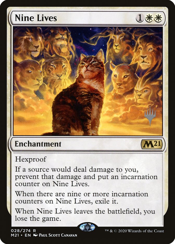 Nine Lives (Promo Pack) [Core Set 2021 Promos] | Gear Gaming Bentonville