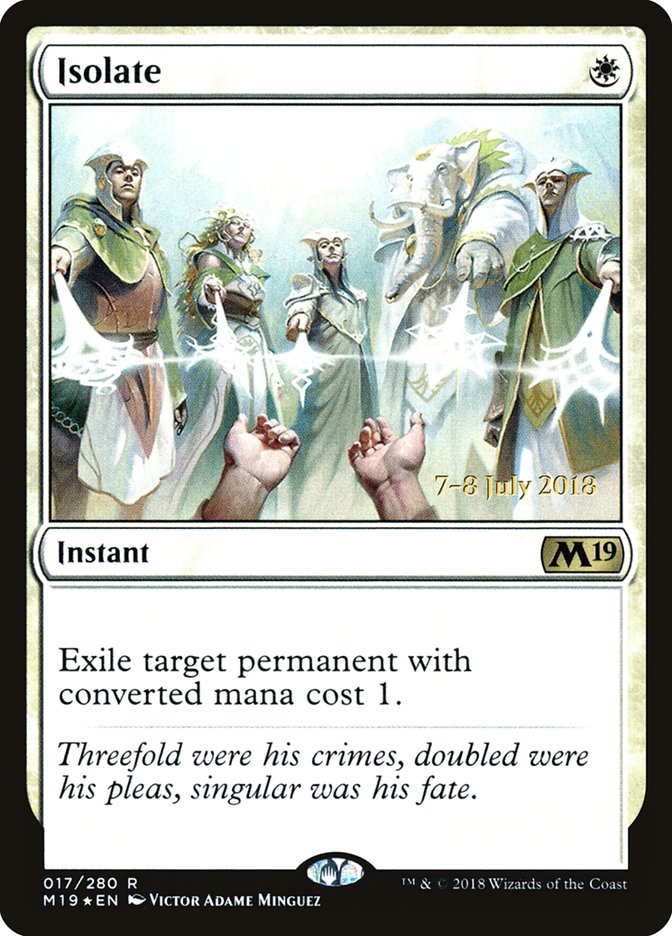 Isolate  [Core Set 2019 Prerelease Promos] | Gear Gaming Bentonville