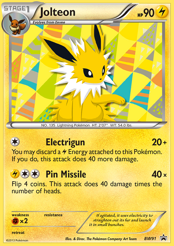 Jolteon (BW91) [Black & White: Black Star Promos] | Gear Gaming Bentonville