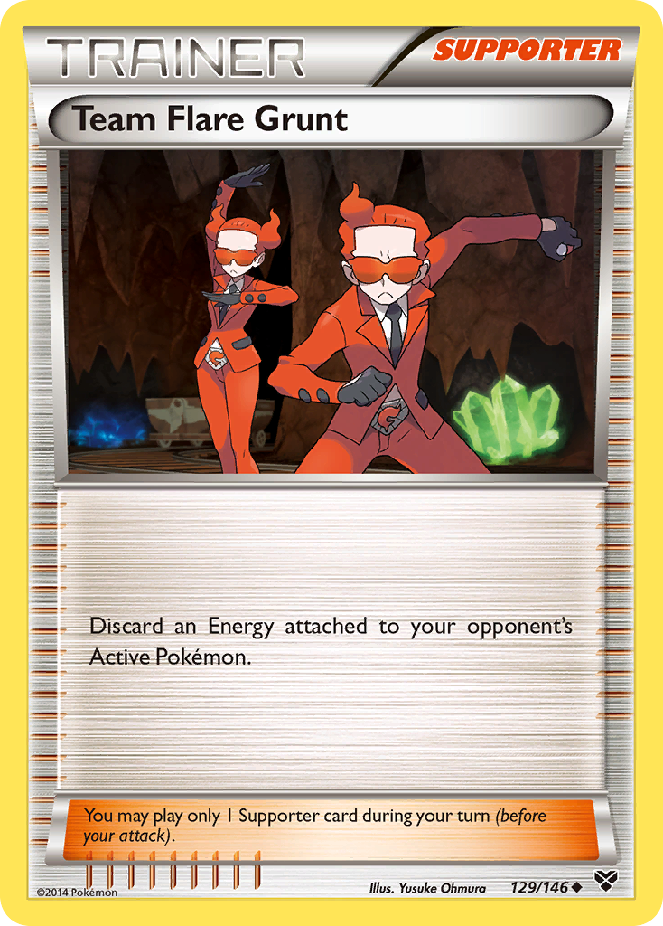 Team Flare Grunt (129/146) [XY: Base Set] | Gear Gaming Bentonville