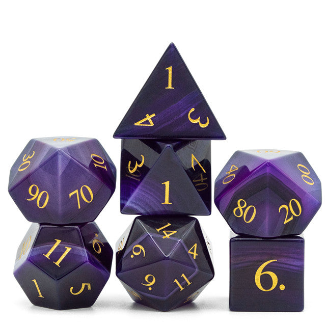 Udixi Agate Gemstone Dice Set | Gear Gaming Bentonville