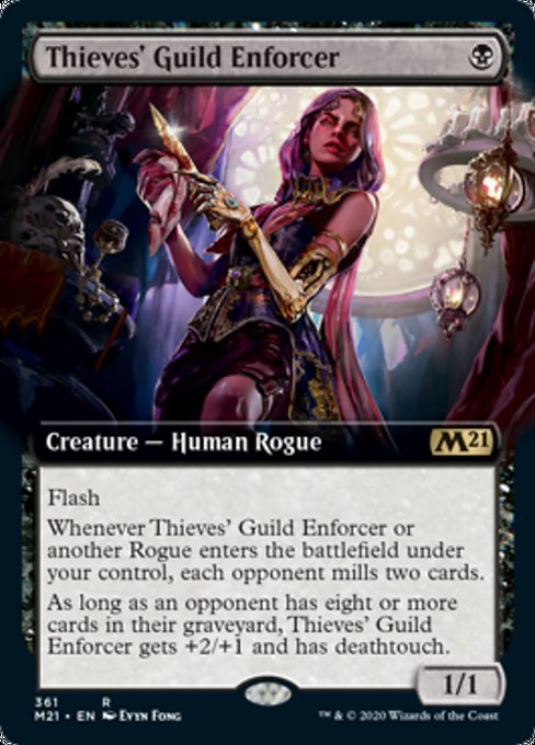 Thieves' Guild Enforcer (Extended Art) [Core Set 2021] | Gear Gaming Bentonville