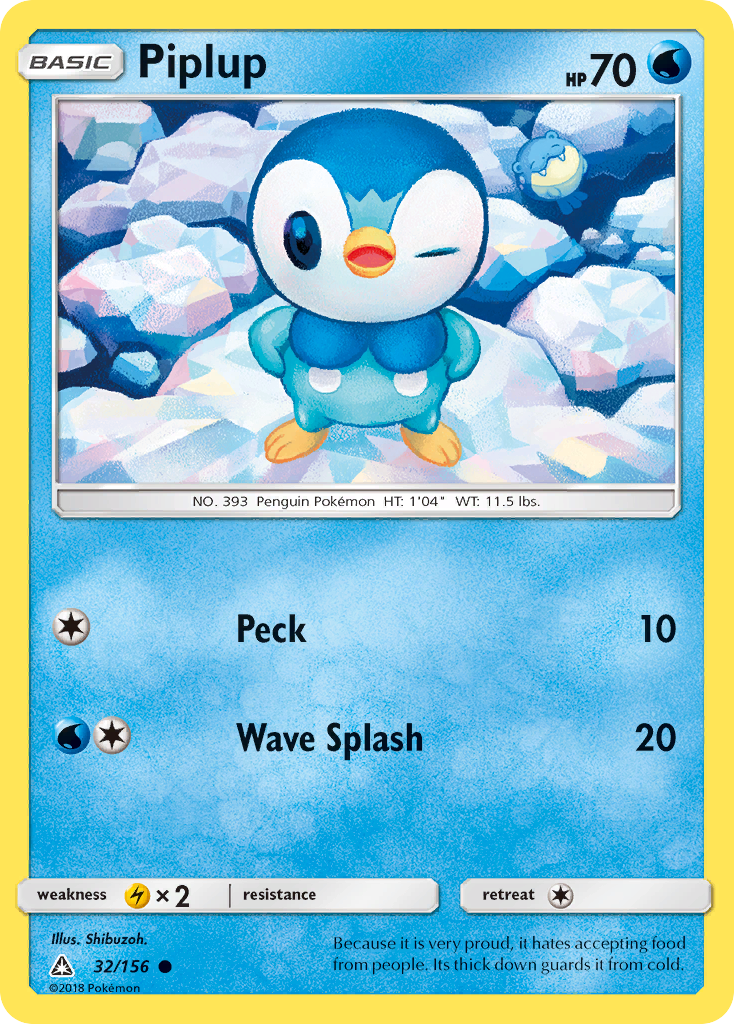 Piplup (32/156) [Sun & Moon: Ultra Prism] | Gear Gaming Bentonville