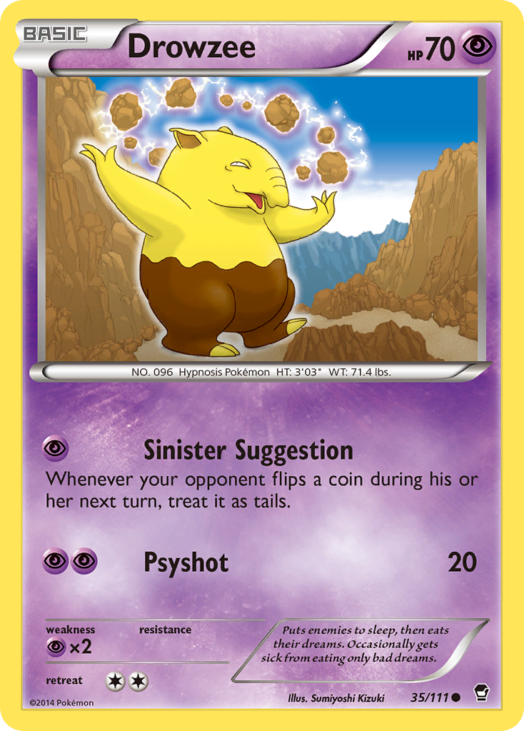 Drowzee (35/111) [XY: Furious Fists] | Gear Gaming Bentonville