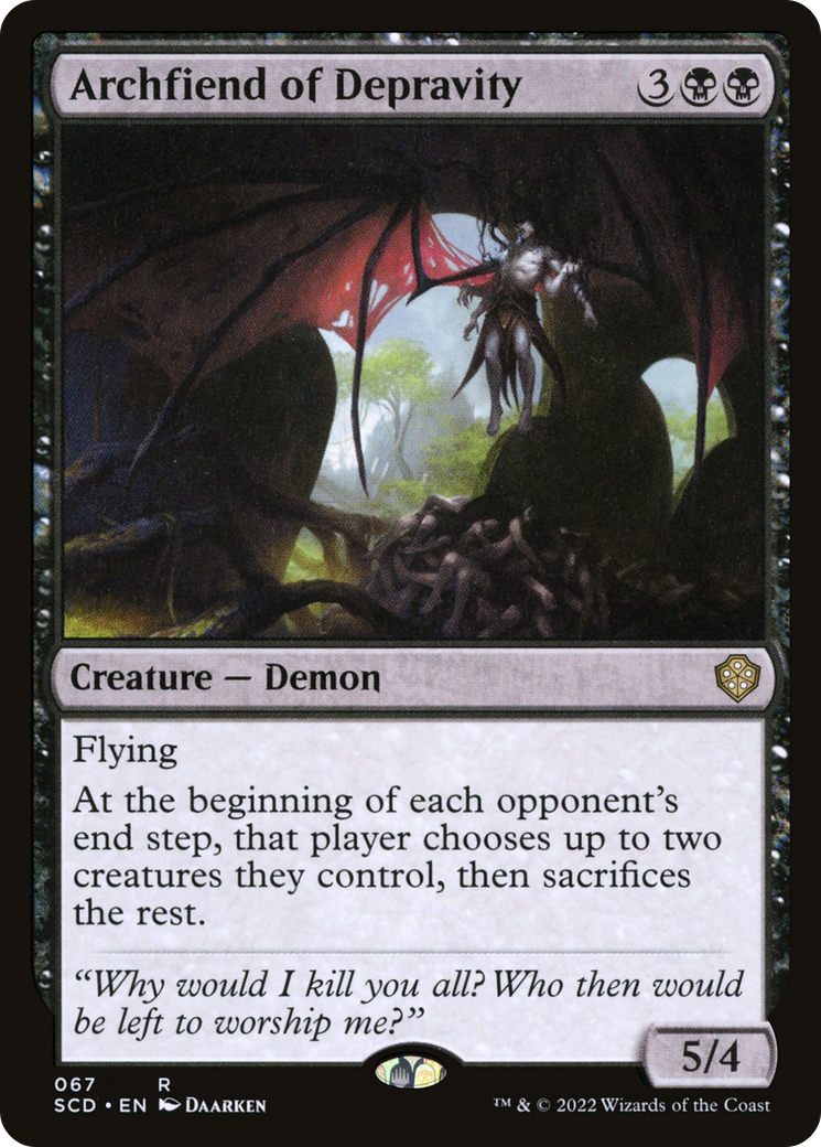 Archfiend of Depravity [Starter Commander Decks] | Gear Gaming Bentonville