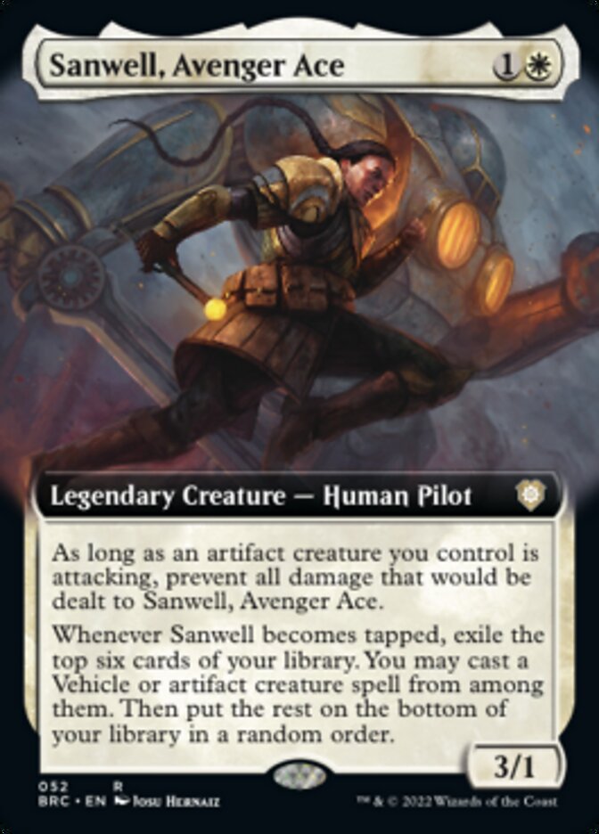 Sanwell, Avenger Ace (Extended Art) [The Brothers' War Commander] | Gear Gaming Bentonville