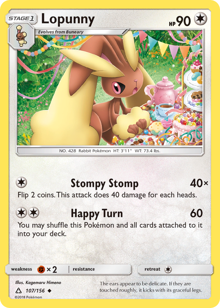 Lopunny (107/156) [Sun & Moon: Ultra Prism] | Gear Gaming Bentonville