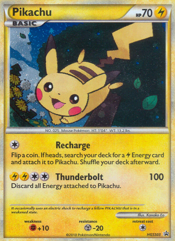 Pikachu (HGSS03) [HeartGold & SoulSilver: Black Star Promos] | Gear Gaming Bentonville