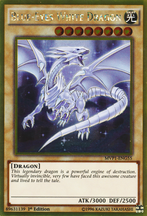 Blue-Eyes White Dragon [MVP1-ENG55] Gold Rare | Gear Gaming Bentonville