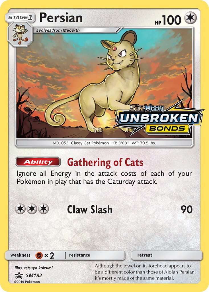 Persian (SM182) [Sun & Moon: Black Star Promos] | Gear Gaming Bentonville