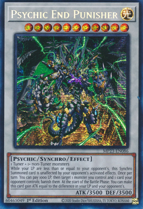 Psychic End Punisher [MP23-EN086] Prismatic Secret Rare | Gear Gaming Bentonville