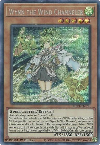 Wynn the Wind Channeler [MP21-EN158] Prismatic Secret Rare | Gear Gaming Bentonville