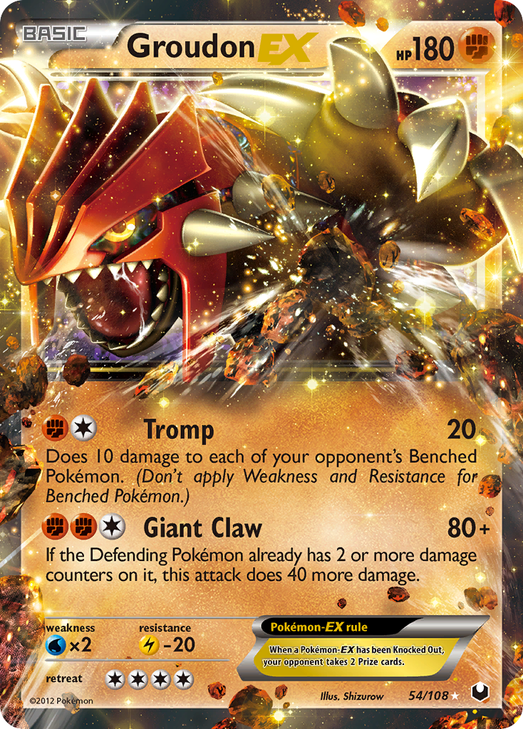 Groudon EX (54/108) [Black & White: Dark Explorers] | Gear Gaming Bentonville