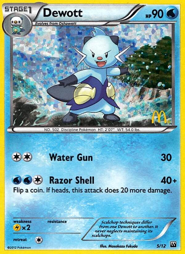 Dewott (5/12) [McDonald's Promos: 2012 Collection] | Gear Gaming Bentonville