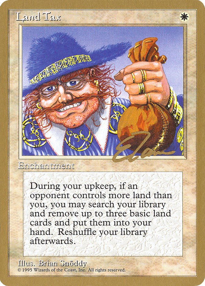 Land Tax (Eric Tam) [Pro Tour Collector Set] | Gear Gaming Bentonville