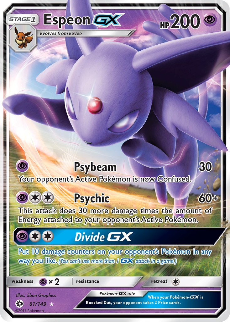 Espeon GX (61/149) [Sun & Moon: Base Set] | Gear Gaming Bentonville