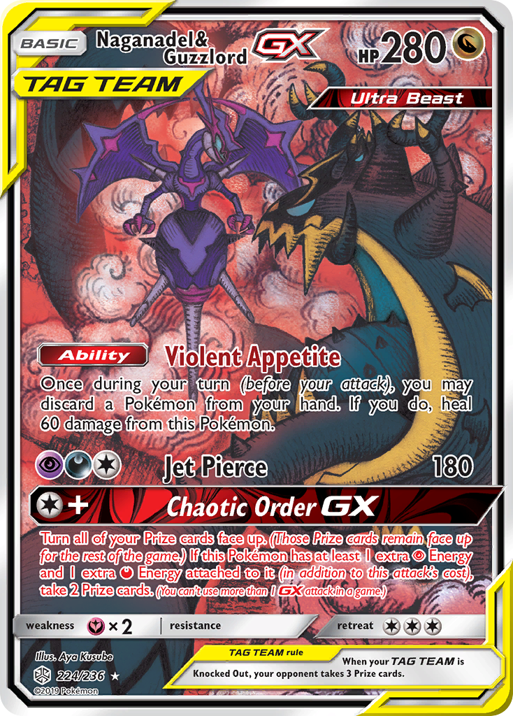 Naganadel & Guzzlord GX (224/236) [Sun & Moon: Cosmic Eclipse] | Gear Gaming Bentonville