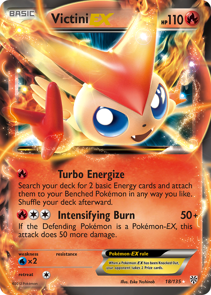 Victini EX (18/135) [Black & White: Plasma Storm] | Gear Gaming Bentonville