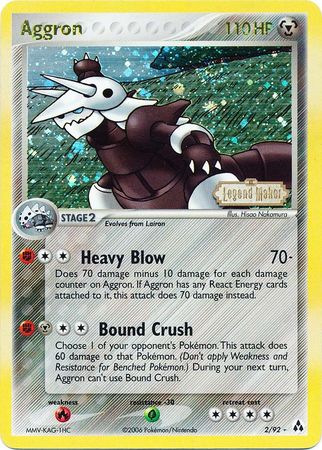 Aggron (2/92) (Stamped) [EX: Legend Maker] | Gear Gaming Bentonville