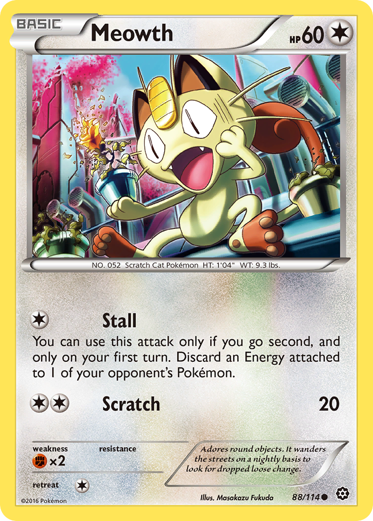 Meowth (88/114) [XY: Steam Siege] | Gear Gaming Bentonville