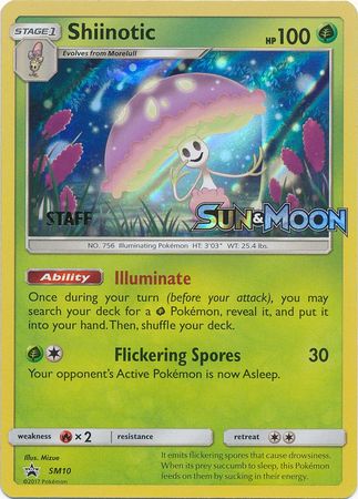Shiinotic (SM10) (Staff Prerelease Promo) [Sun & Moon: Black Star Promos] | Gear Gaming Bentonville