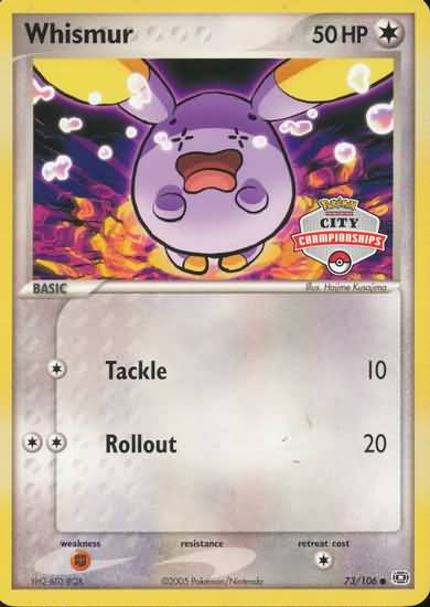 Whismur (73/106) (City Championship) [EX: Emerald] | Gear Gaming Bentonville