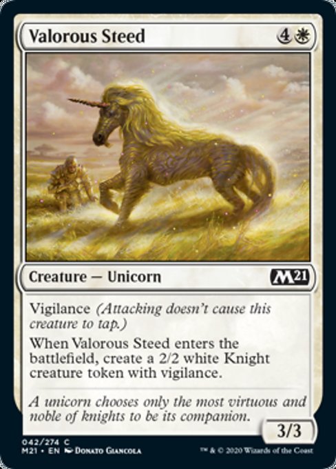 Valorous Steed [Core Set 2021] | Gear Gaming Bentonville