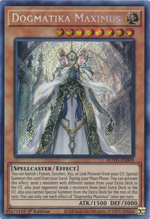 Dogmatika Maximus [ROTD-EN009] Secret Rare | Gear Gaming Bentonville