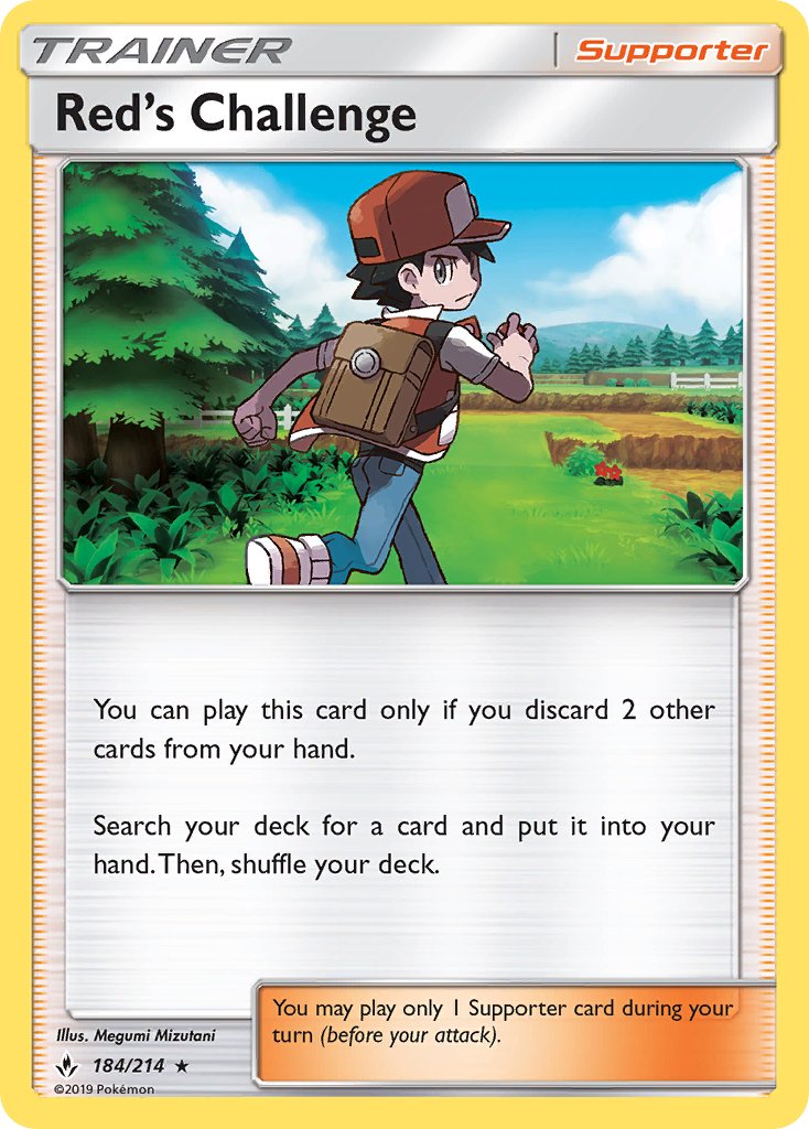 Red's Challenge (184/214) (Theme Deck Exclusive) [Sun & Moon: Unbroken Bonds] | Gear Gaming Bentonville